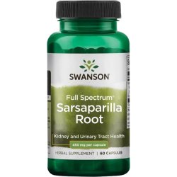 Swanson Sarsaparilla 450 mg 60 kapslí