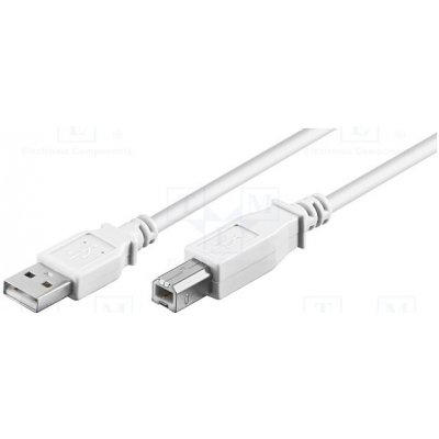 Goodbay 96186 USB 2.0 USB A vidlice, USB B vidlice, 1m, bílý – Zbozi.Blesk.cz