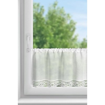 Takoy Záclonka VINCE z matné látky s krajkou 150 x 40 cm-HF-398942 | 150 x 40 cm – Hledejceny.cz