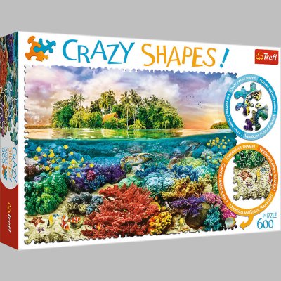 Trefl Crazy Shapes Tropický ostrov 600 dílků – Hledejceny.cz