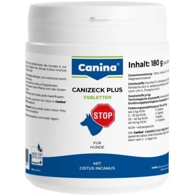 Canina Canizeck Plus Tabletten 180 g – Hledejceny.cz