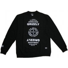 GRIZZLY MIRRORED CREWNECK Black
