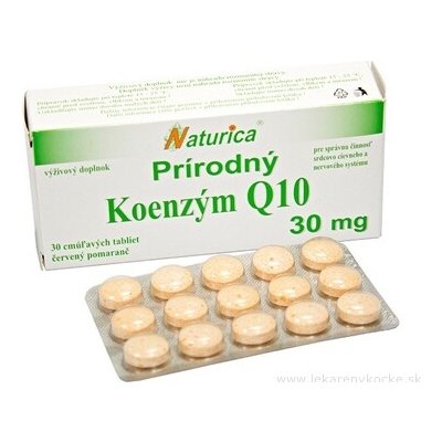 Naturica Přírodní KOENZYM Q10 30 mg 30 tablet – Hledejceny.cz