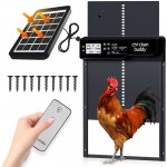 U&M Parts Automatická dvířka do kurniku solární, čtyři režimy HHD WONEGG | černá – Sleviste.cz