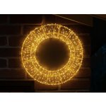 Vánoční LED kruh teplé bílé světlo 800 LED Ø 45 cm plastová konstrukce – Hledejceny.cz