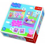 Trefl 2v1 + pexeso Prasátko Peppa/Peppa Pig 27,5x20,5cm v krabici 28x28x6cm – Hledejceny.cz