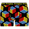 Boxerky, trenky, slipy, tanga Frogies Rubikova kostka černá | světle modrá | žlutá | červená