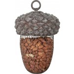Esschert Design Závěsné krmítko pro ptáky Acorn 30 x 13,5 cm kov polyesterová pryskyřice šedá – Hledejceny.cz