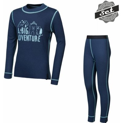 Sensor Double Face Set Adventure dětský triko dl.rukáv + spodky deep blue – Hledejceny.cz