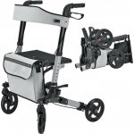 Goleto Čtyřkolové šedé chodítko pro seniory Rollator – Hledejceny.cz