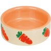 Miska pro hlodavce Nobby Carrot keramická miska 7,5 x 2,5 cm