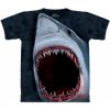 Pánské Tričko Pánské batikované triko The Mountain Shark Bite černé