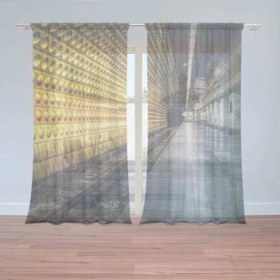 Sablio Záclony Pražské metro: 2ks 150x250cm – Hledejceny.cz