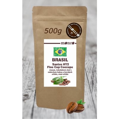 Monro Brasil Santos NY2 Fine cup s.s. Cooxupe káva Arabika 0,5 kg – Zboží Mobilmania