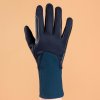 Jezdecká rukavice FOUGANZA Hřejivé dětské rukavice 140 WARM modré