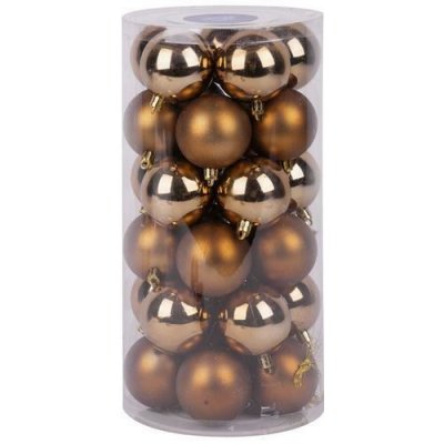 MagicHome Koule 30 ks 6 cm měděné na vánoční stromeček – Hledejceny.cz