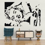 Wrapino vinylová samolepka na zeď Marilyn Monroe, rozměry 125x84cm – Zbozi.Blesk.cz