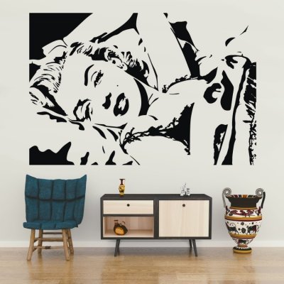 Wrapino vinylová samolepka na zeď Marilyn Monroe, rozměry 125x84cm – Zbozi.Blesk.cz