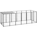 vidaXL Psí kotec černý 330 x 110 x 110 cm ocel – Zboží Dáma
