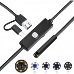 W-star Endoskopická kamera UCAM7x5H sonda 7mm 5m tvrdý kabel, 640x480, USB konektor 3v1 – Hledejceny.cz