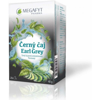 Megafyt Černý čaj Earl Grey 20 x 2 g