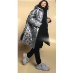 Metrový textil - Prošev QUILT PÍSMENA A ČÍSLA TMAVĚ MODRÁ s všitou podšívkou - látka na bundy a vesty – Zboží Dáma