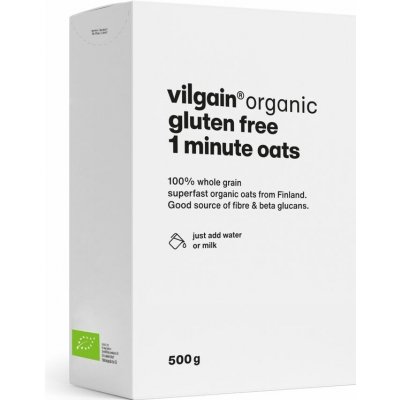 Vilgain Bezlepkové minutové ovesné vločky Bio 500 g – Sleviste.cz