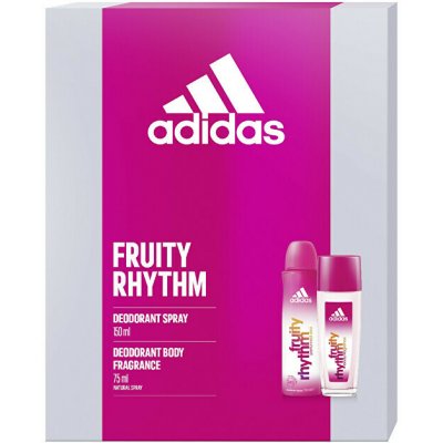 Adidas Fruity Rhythm deodorant sklo 75 ml + deospray 150 ml dárková sada – Zboží Mobilmania