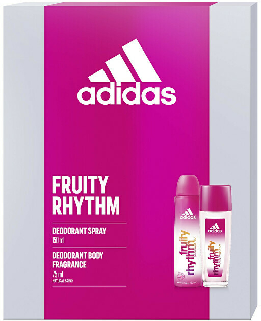 Adidas Fruity Rhythm deodorant sklo 75 ml + deospray 150 ml dárková sada