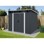 Riwall PRO RMSP 9x8 Anthracite LUX 2,4 x 2,8 m s pultovou střechou antracit – Zbozi.Blesk.cz