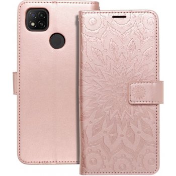 Pouzdro Forcell MEZZO Book Xiaomi Redmi 9C / 9C NFC mandala rose zlaté