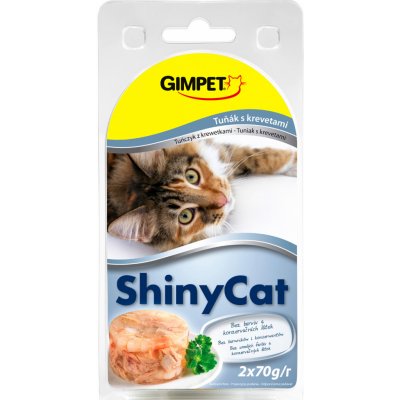 Gimpet ShinyCat tuňák & krevety 2 x 70 g – Zbozi.Blesk.cz