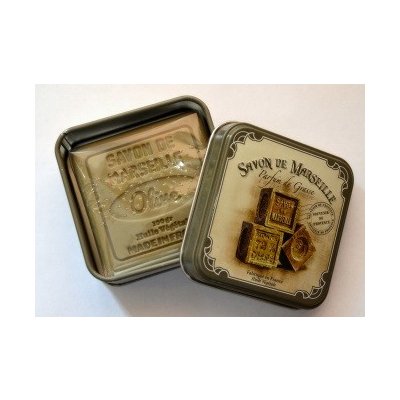 Coton Blanc Dárková plechová krabička marseillské mýdlo oliva s bambuckým  máslem 100 g od 132 Kč - Heureka.cz