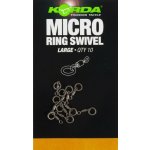 Korda Obratlík s kroužkem Micro Ring Swivel medium 10ks – Zboží Dáma