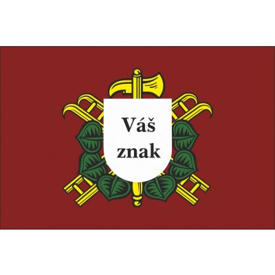 Hasičská vlajka - Vaše grafika - 80x120cm Luxflag - tunel, karabina – Hledejceny.cz