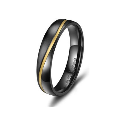 Marrya Snubní prsten BLACK TITANIUM BT 01P – Zbozi.Blesk.cz
