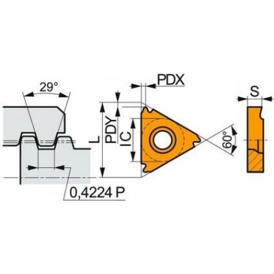 Soustružnické VBD závitové + zapichovací 80032034 / 7800297 TN STACME EXT C3 -S- PRAMET - PM-TN-16ER080STACME-T8030 – Hledejceny.cz
