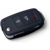 Klíčenka Klíčenka Ochranné silikonové pouzdro na klíč pro VW/Seat/Škoda s vystřelovacím klíčem černá