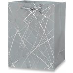 Dárková papírová taška - velikost M, silver – Zboží Živě