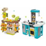 Smoby Set kuchyňka elektronická Tefal Studio 360° XL Bubble a kavárna s Espresso kávovarem Coffee House – Zboží Dáma