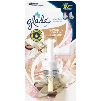 Glade Electric Scented Oil Romantic Vanilla Blossom elektrický strojek s tekutou náplní 20 ml