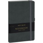 Presco Group Notes Šedý, linkovaný, 13 × 21 cm – Zboží Dáma