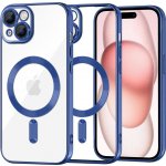 Techsuit Luxury Crystal MagSafe pouzdro pro Apple iPhone 15 modrá – Zboží Mobilmania