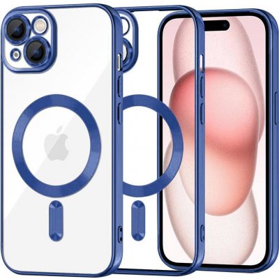 Techsuit Luxury Crystal MagSafe pouzdro pro Apple iPhone 15 modrá – Zboží Mobilmania
