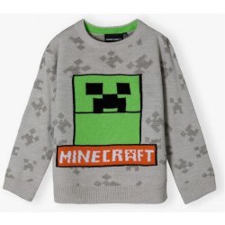 Minecraft svetr šedý