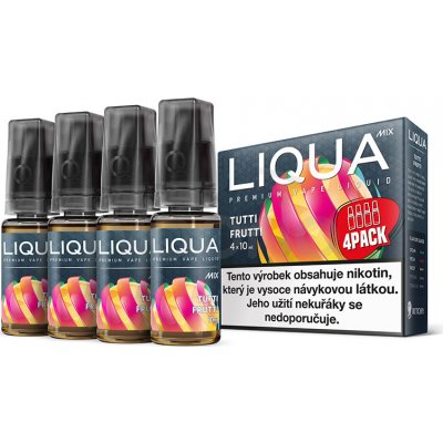 Ritchy Liqua MIX 4Pack Tutti Frutti 10 ml 6 mg – Hledejceny.cz