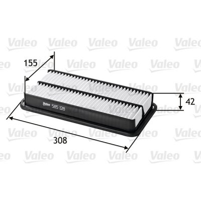 Vzduchový filtr VALEO 585128 – Hledejceny.cz