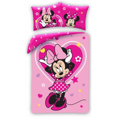 Halantex bavlna povlečení Disney motiv Minnie Mouse s pampeliškou 140x200 70x90 – Zboží Mobilmania
