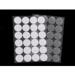 Suchý zip samolepicí kolečka Ø25 mm Varianta: 3 transparent, Balení: 1 karta – Zboží Dáma