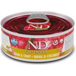 N&D Cat QUINOA Adult Quail & Coconut 80 g – Hledejceny.cz